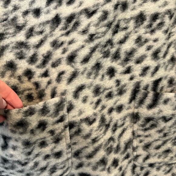 Line & Dot Faux Fur Animal Print Sleeveless Top - size Medium - Picture 4 of 6